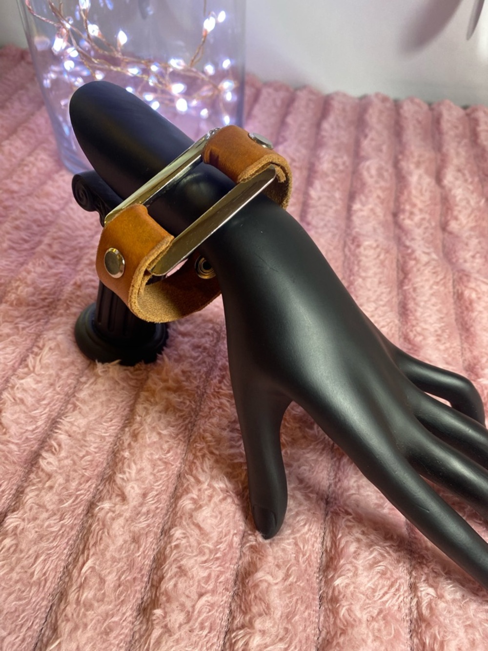 Handcrafted Leather Cuff Bracelet